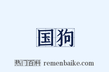 国狗是什么意思的图片